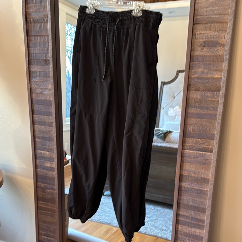 Black Drawstring Jogger Pants